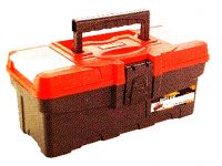 Ящик для инструментов CARBON 32*15,8*14см 13" с вставкой и ячейками(4000)