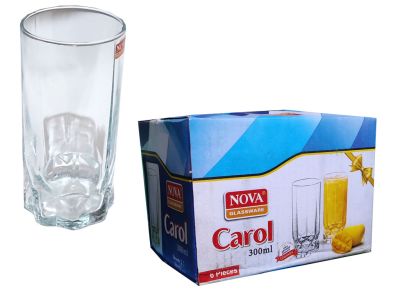 Набір склянок 6шт*300мл CАROL для соку TNV030 ― купити оптом Україна, Сумська область, Суми
